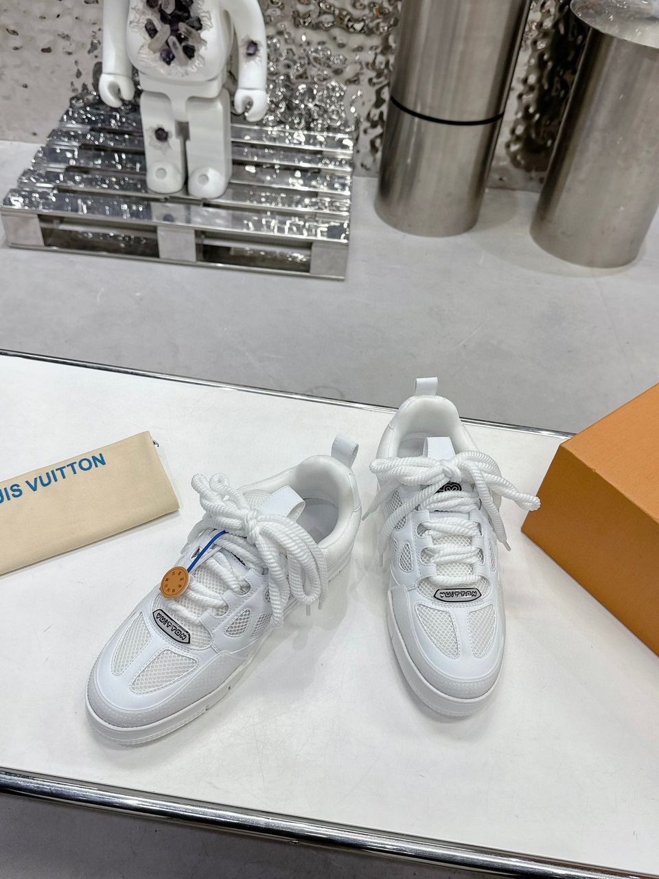 Tênis Skate Couro Branco