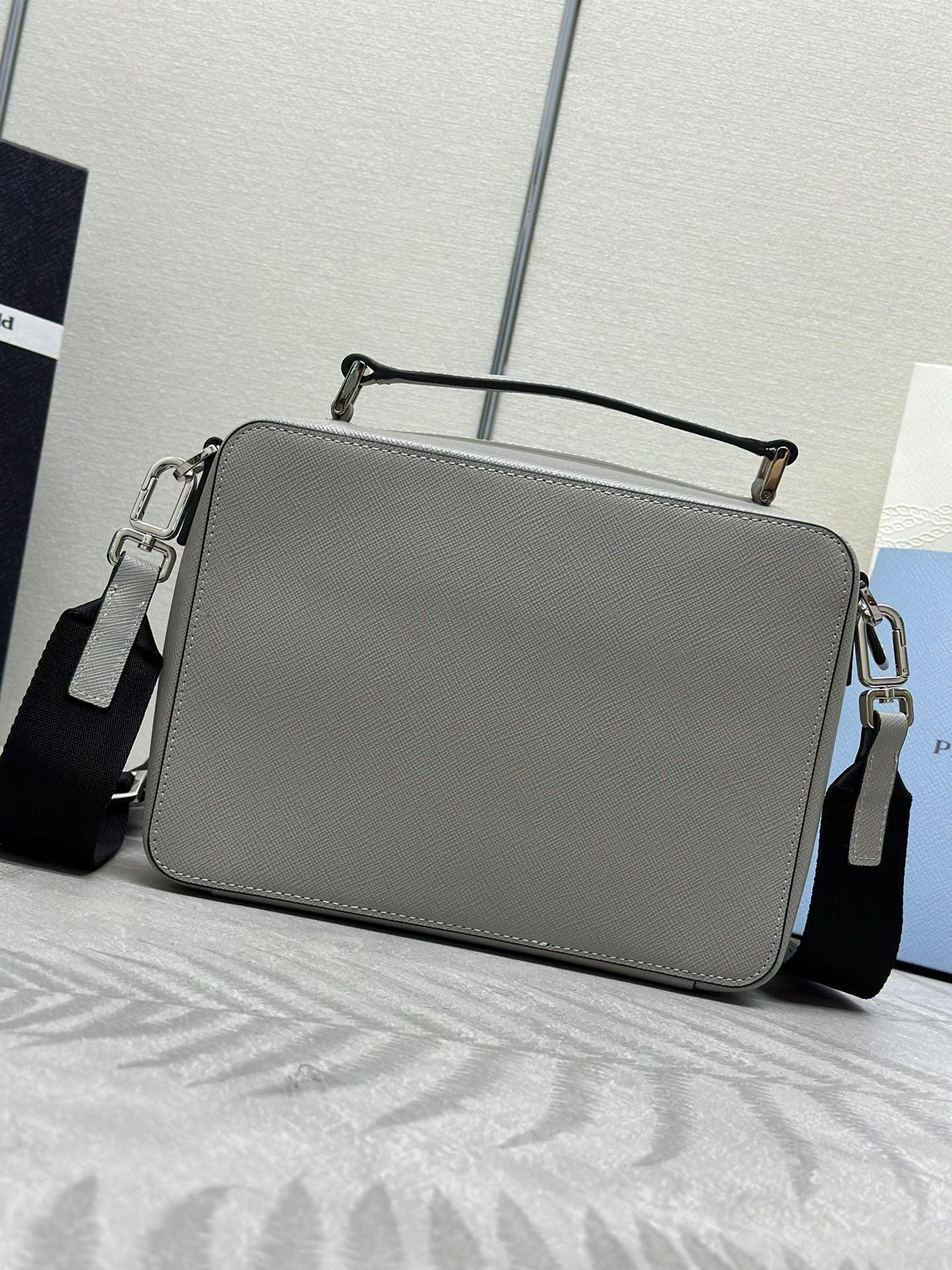 Bolsa Ombro Couro Cinza