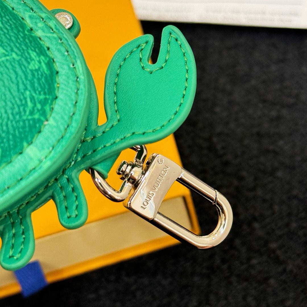 Chaveiro Bolsa Pendente Caranguejo Verde