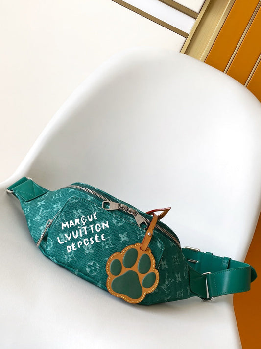 Lv Rush Bumbag Green