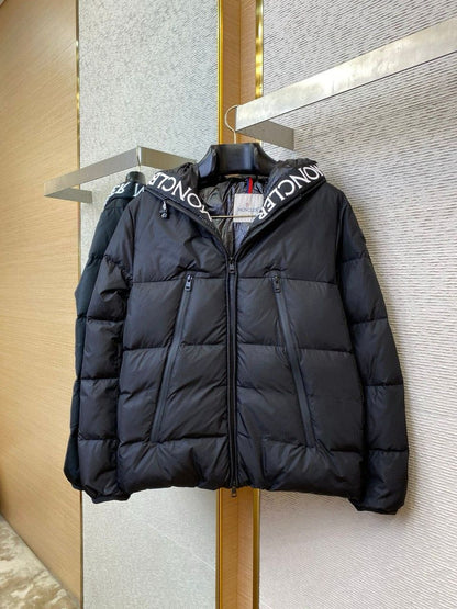 Jaqueta Acolchoada Nylon Preto Brilhante