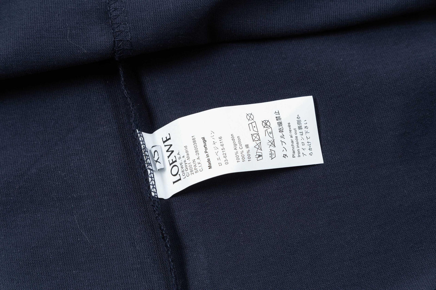 Camiseta Algodão Azul Marinho