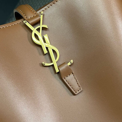 Bolsa Satchel Couro Marrom Grande