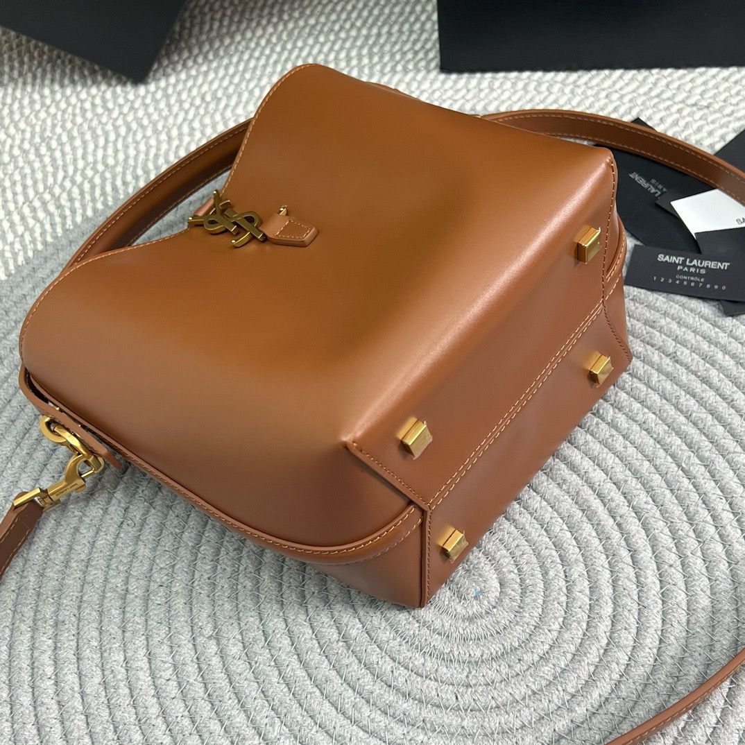 Bolsa Satchel Couro Marrom Grande