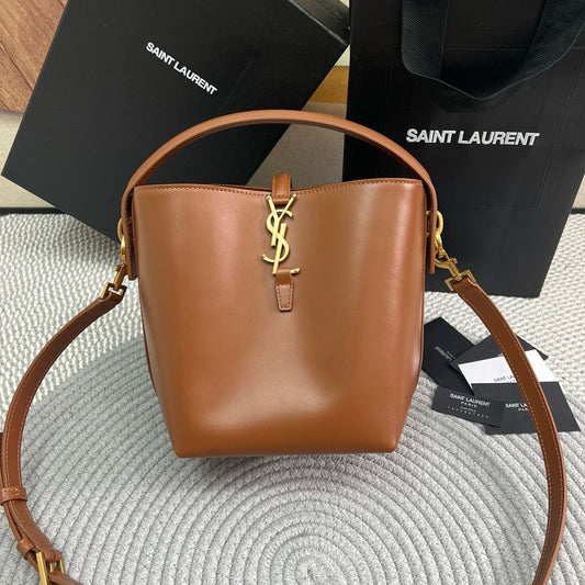 Bolsa Satchel Couro Marrom Grande