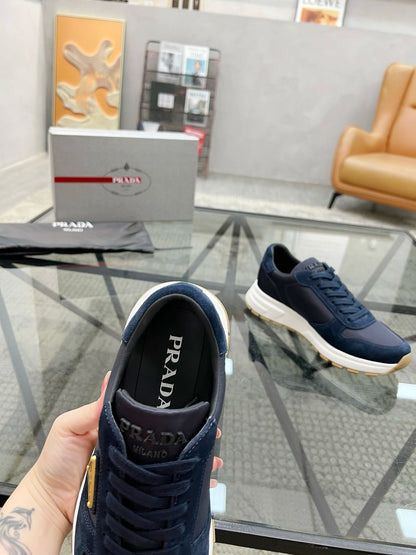 Tênis Nylon Azul Solado Textil