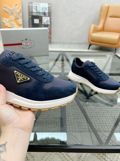 Tênis Nylon Azul Solado Textil