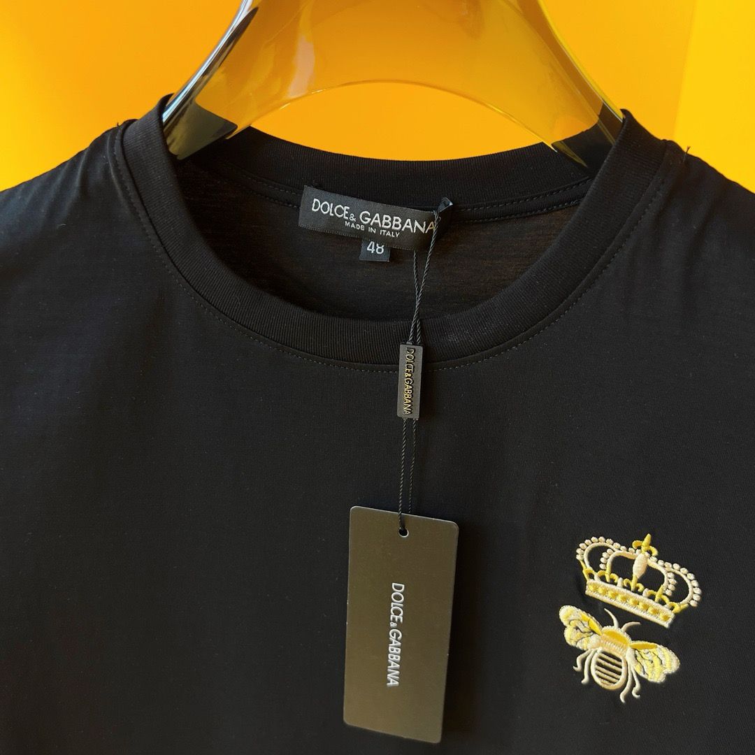 Camiseta Algodão Branca Bordado Coroa Frontal