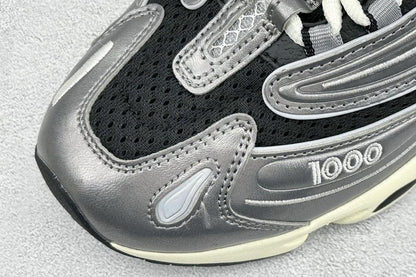 Tênis Runner Couro Prata Metalizado
