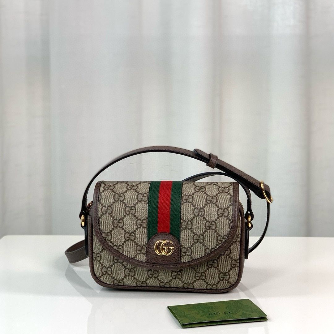 Bolsa Tiracolo Couro Padrão Letras Entrelaçadas Mini