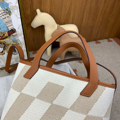 Bolsa Tote Lona Cru Alças Viés 40cm