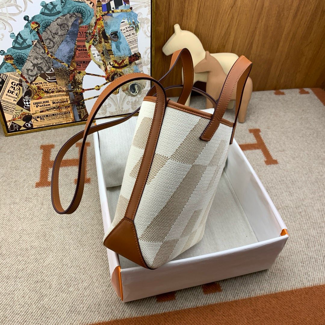 Bolsa Tote Lona Cru Alças Viés 40cm