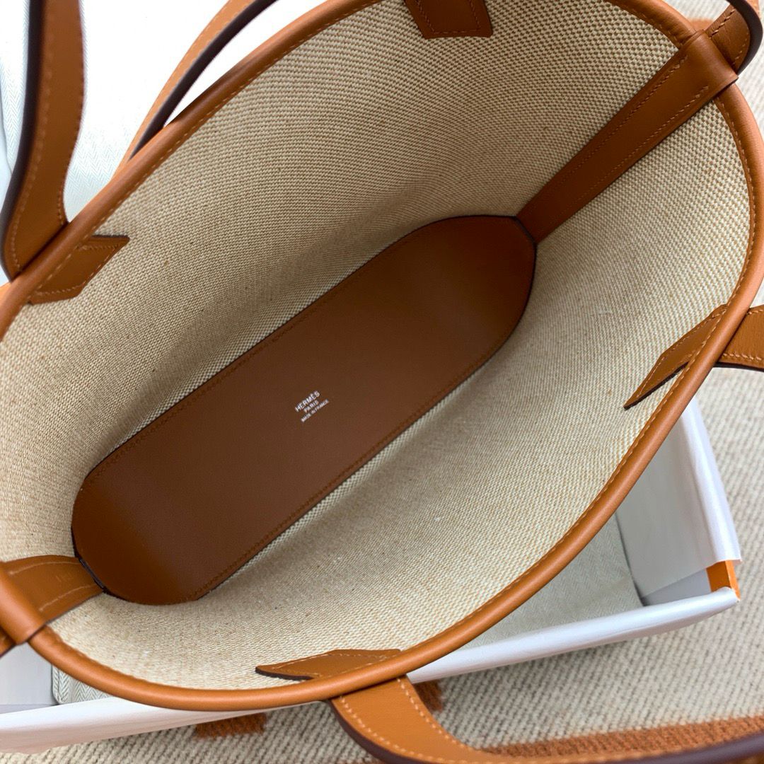 Bolsa Tote Lona Cru Alças Viés 40cm