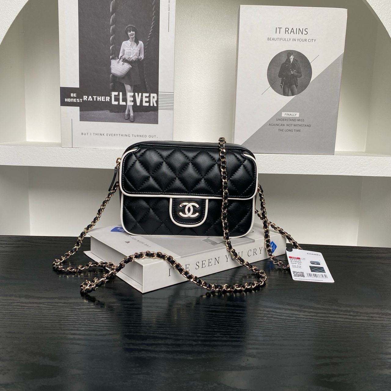 Bolsa Couro Preto
