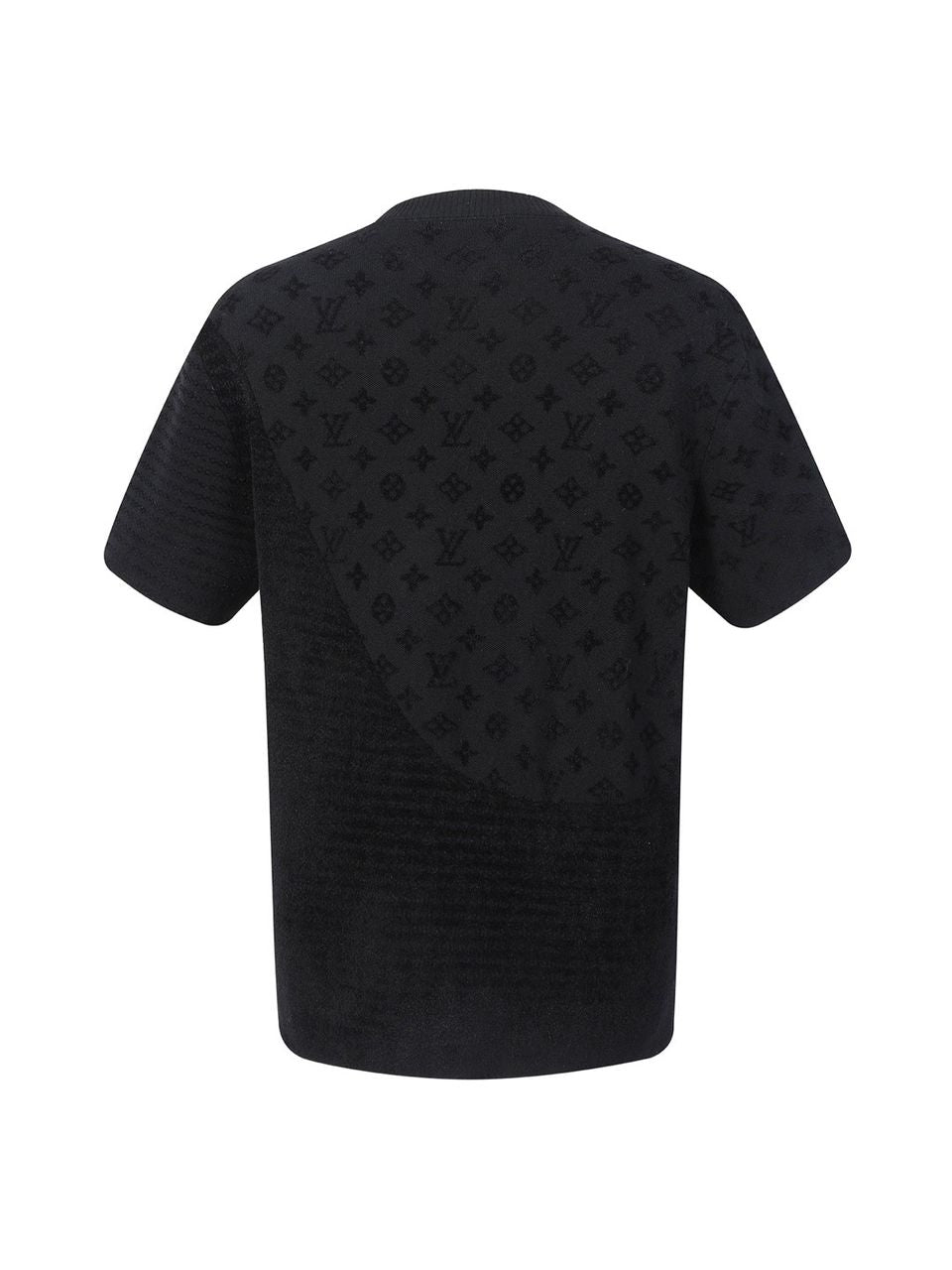 Camiseta Jacquard Padrão Monograma Geométrico