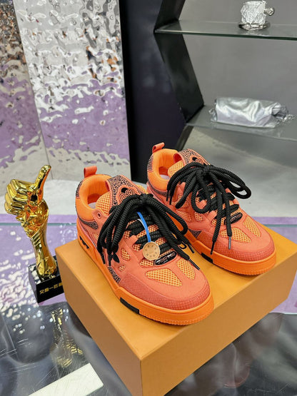 Tênis Skate Lona Laranja