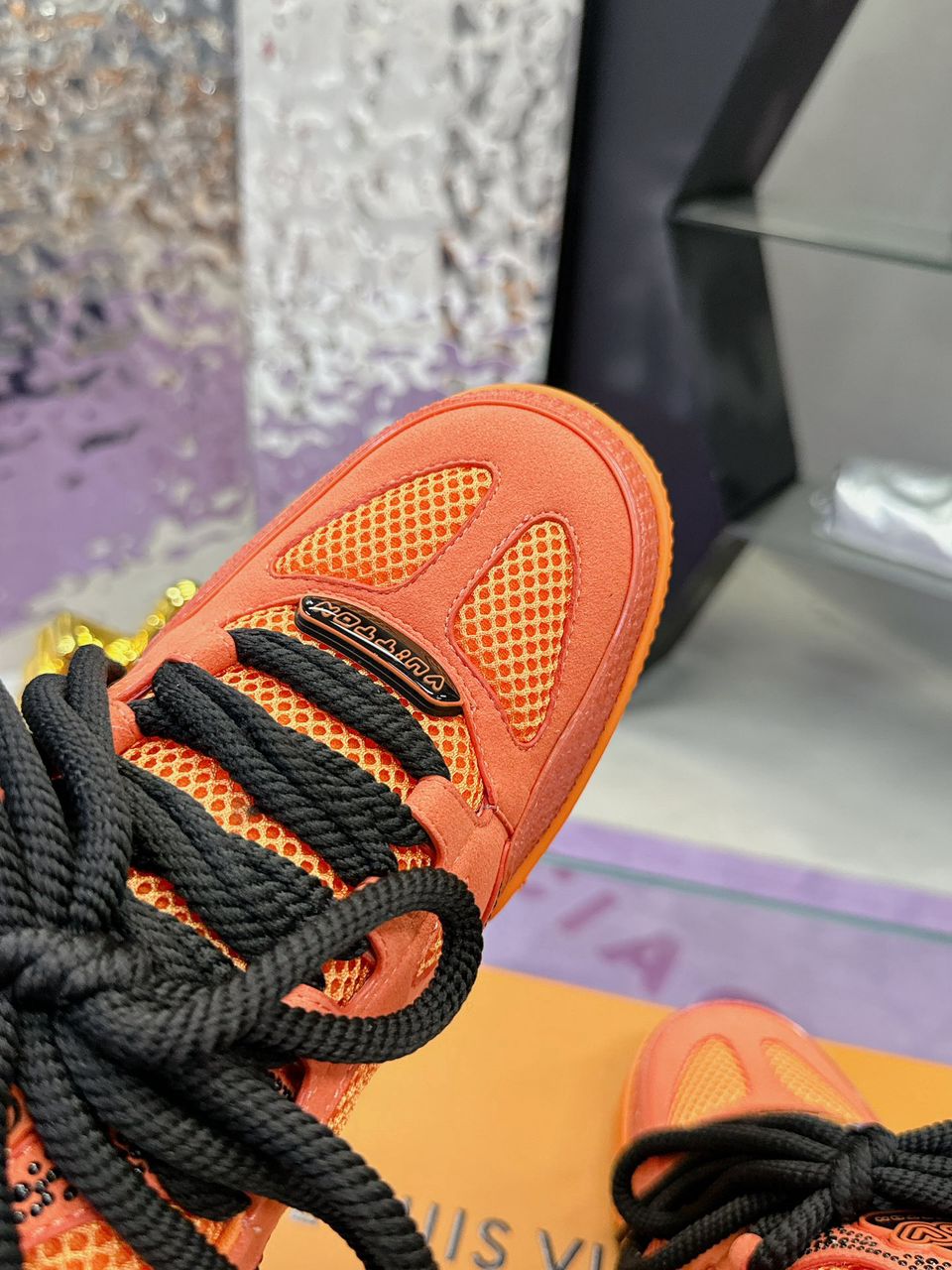 Tênis Skate Lona Laranja