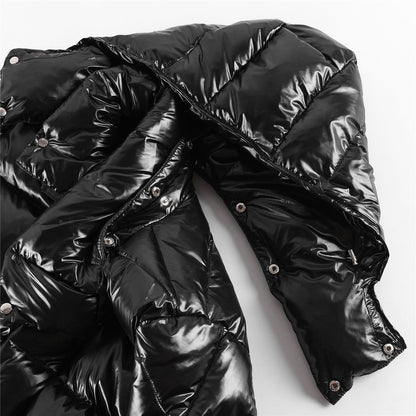 Jaqueta Parka Matelassê Nylon Preto