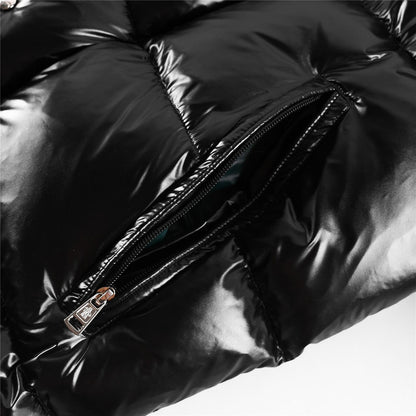 Jaqueta Parka Matelassê Nylon Preto