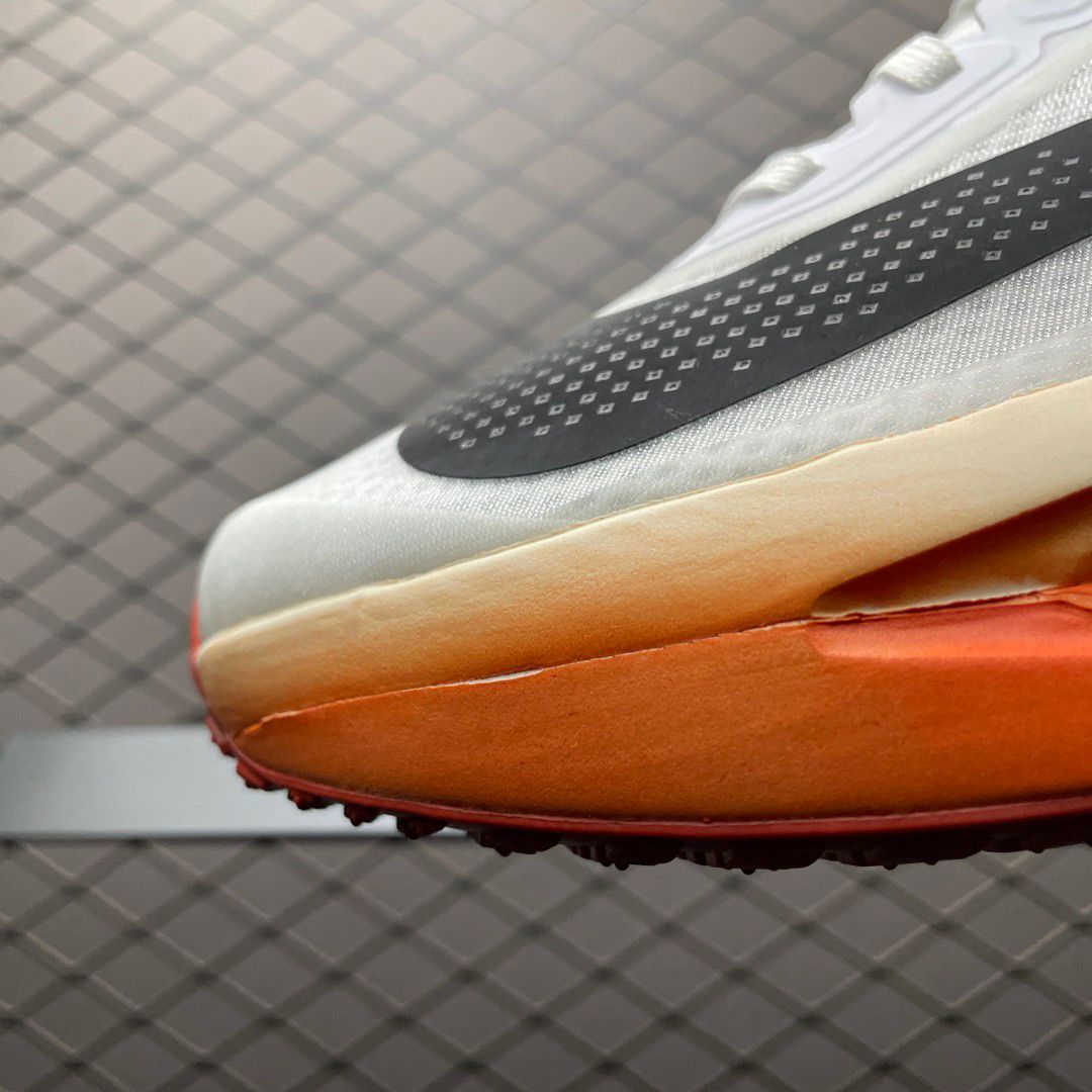 Tênis Runner Malha Cinza Detalhe Laranja
