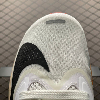 Tênis Runner Malha Cinza Detalhe Laranja