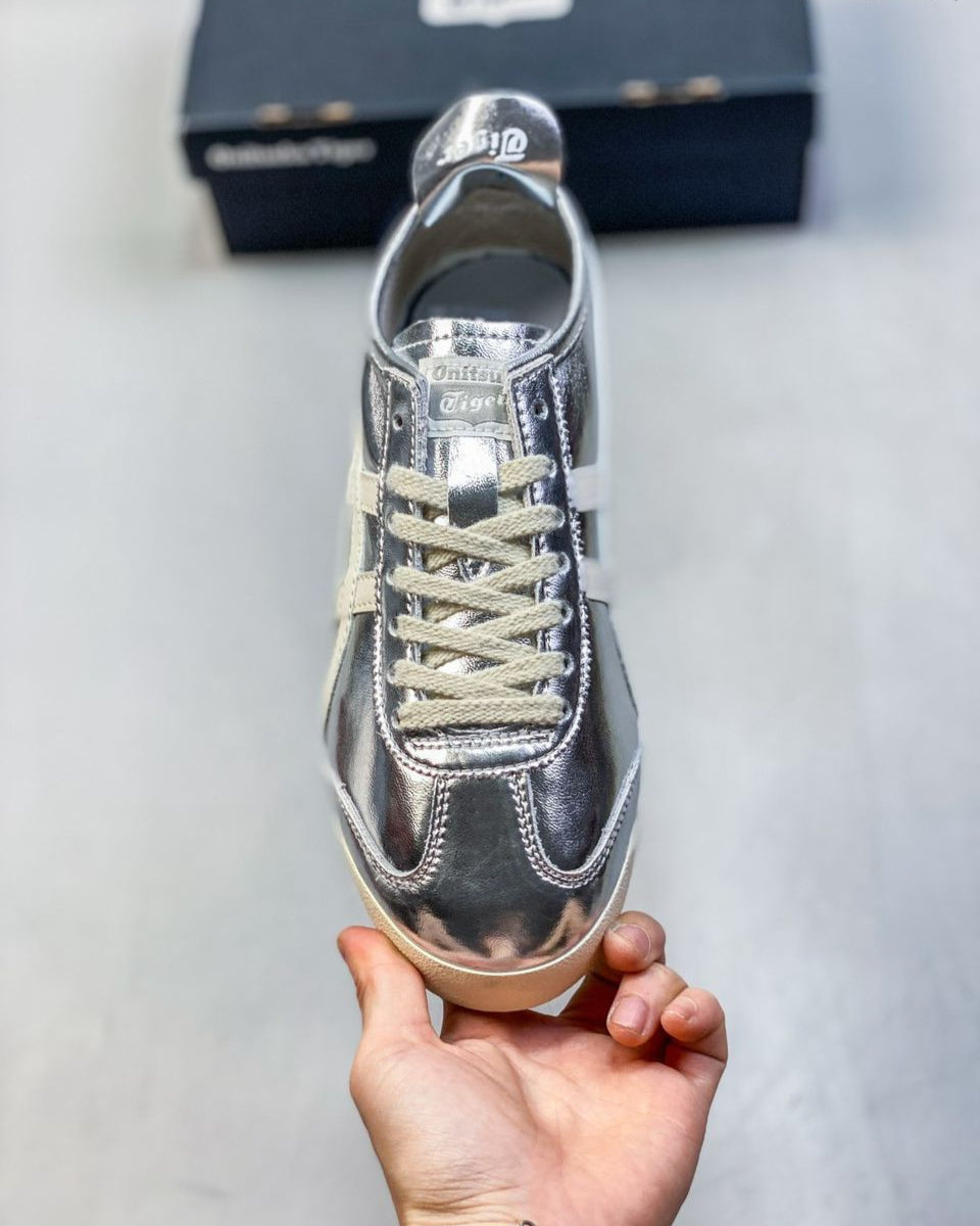 Tênis Couro Silver Branco Clássico Retrô