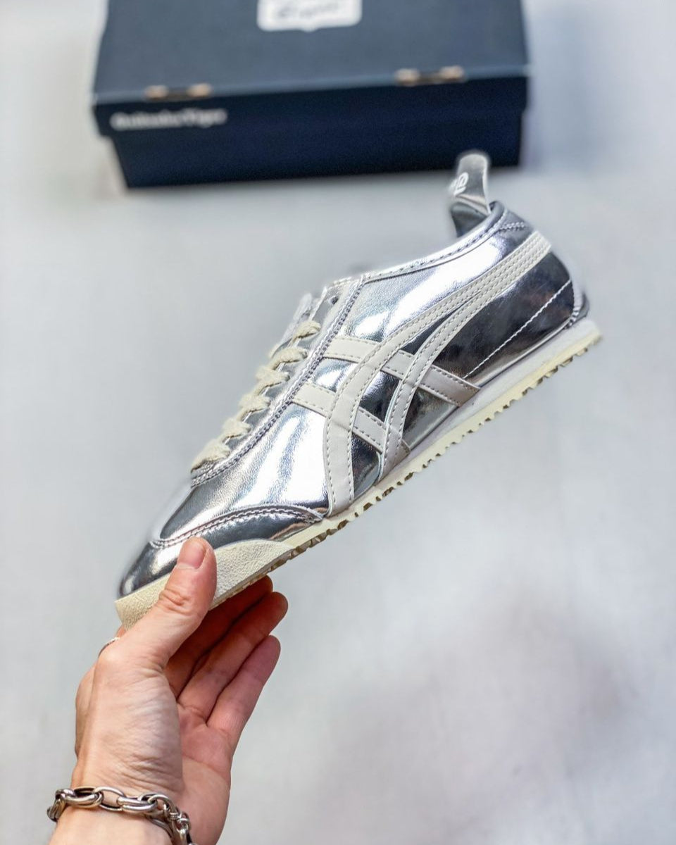 Tênis Couro Silver Branco Clássico Retrô