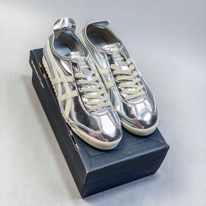 Tênis Couro Silver Branco Clássico Retrô