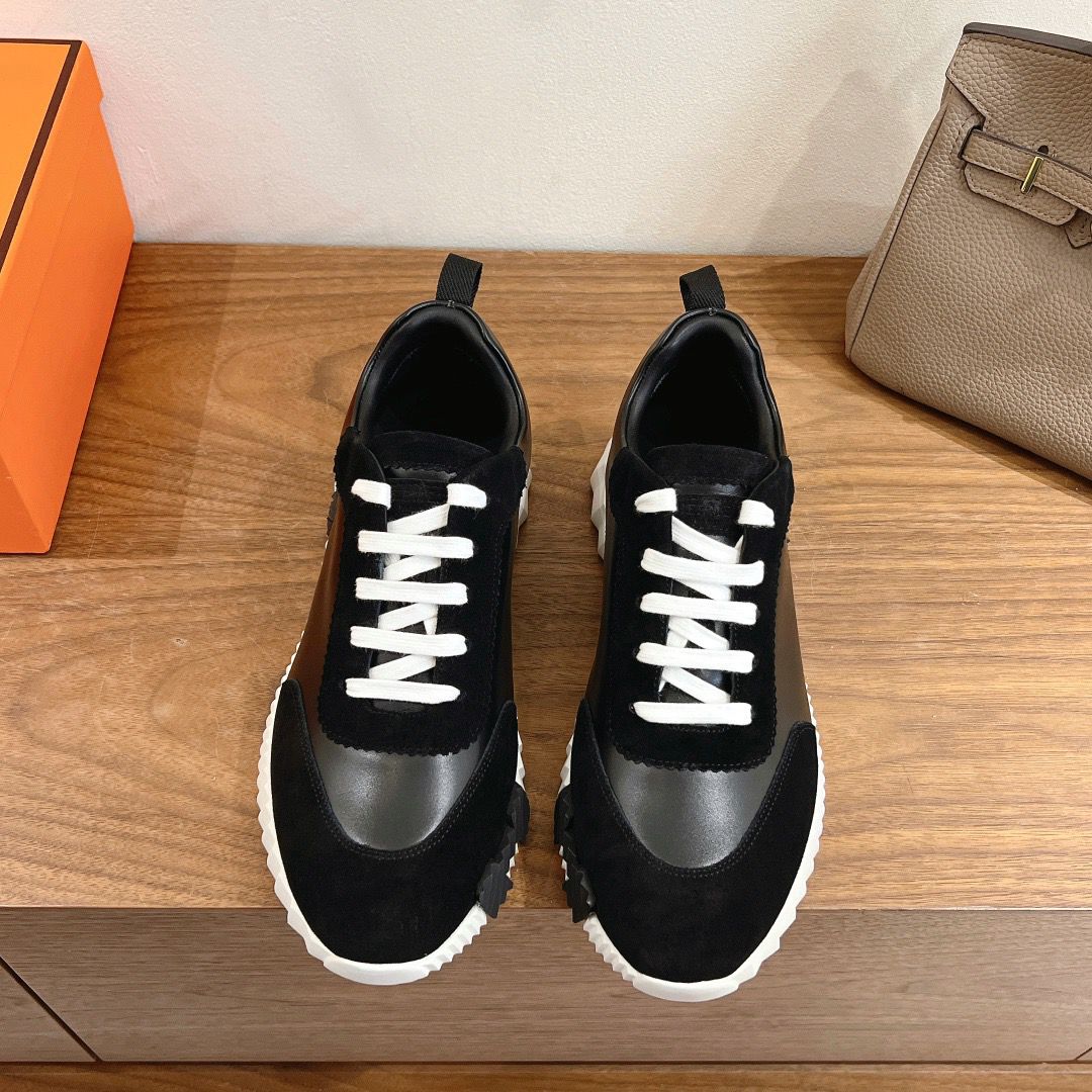Tênis Casual Couro Preto