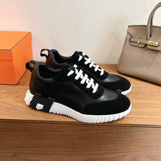 Tênis Casual Couro Preto
