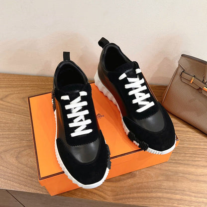 Tênis Casual Couro Preto