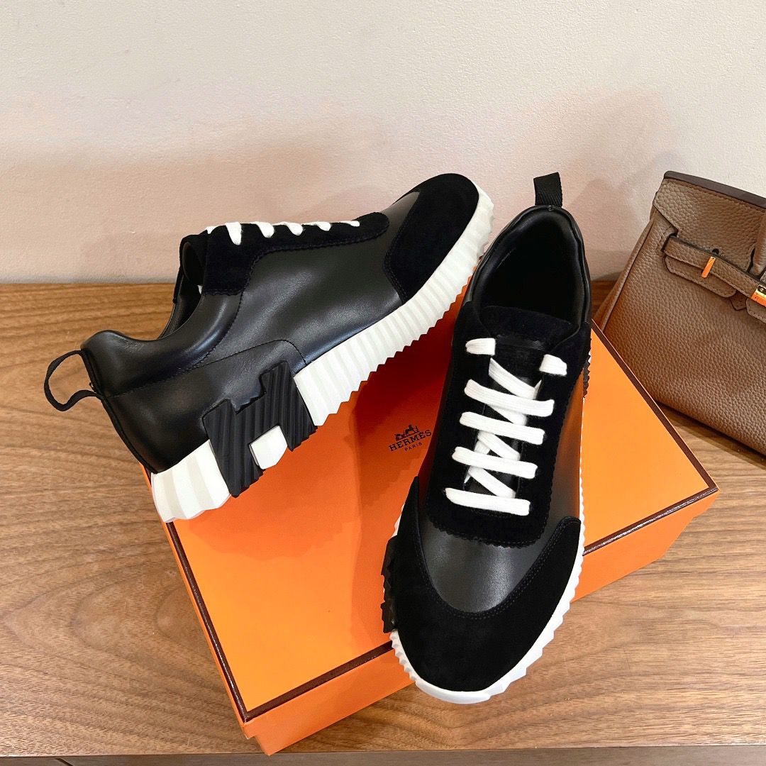 Tênis Casual Couro Preto