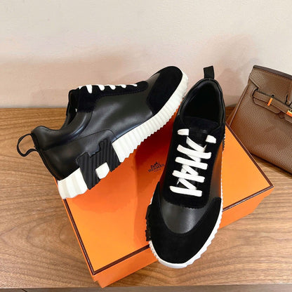 Tênis Casual Couro Preto