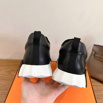 Tênis Casual Couro Preto