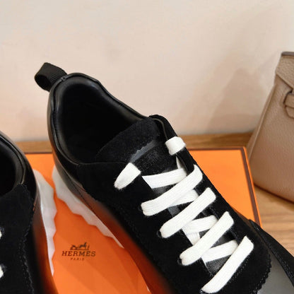 Tênis Casual Couro Preto