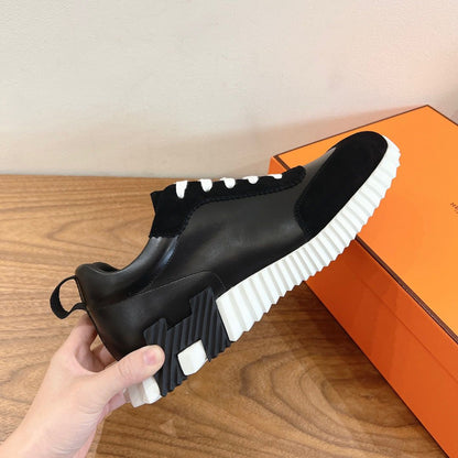 Tênis Casual Couro Preto