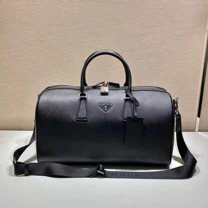 Bolsa Couro Saffiano Estruturada Clássica