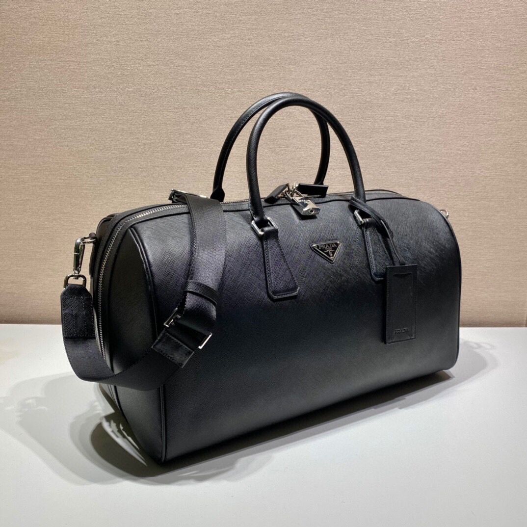 Bolsa Couro Saffiano Estruturada Clássica