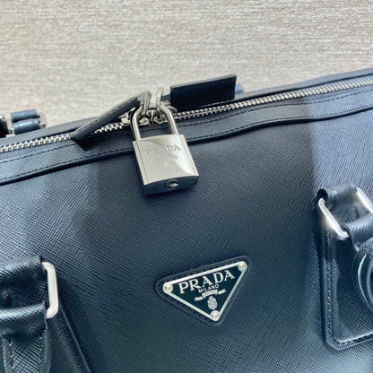 Bolsa Couro Saffiano Estruturada Clássica