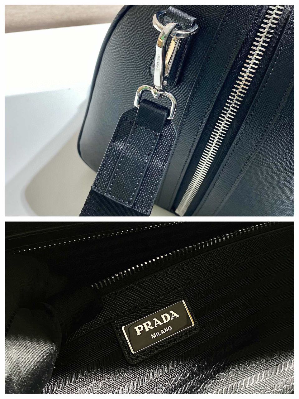 Bolsa Couro Saffiano Estruturada Clássica