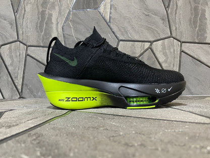 Tênis Runner Malha Preto Detalhe Verde