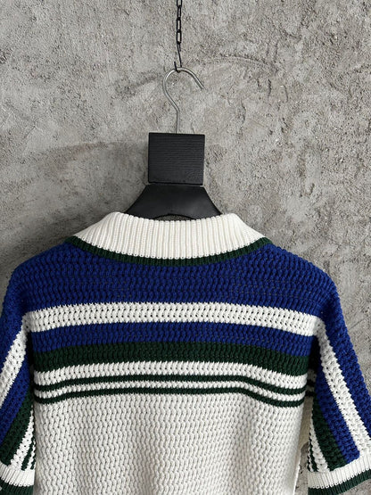 Moletom Algodão Verde e Azul