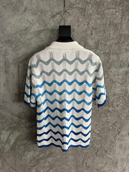 Camiseta Algodão Azul Clássica