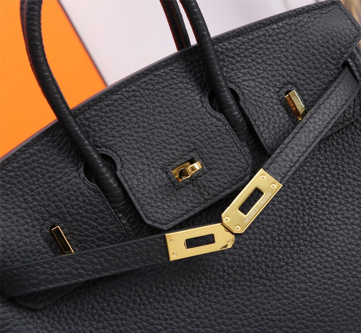 Bolsa Satchel Couro Preto Alças Duplas