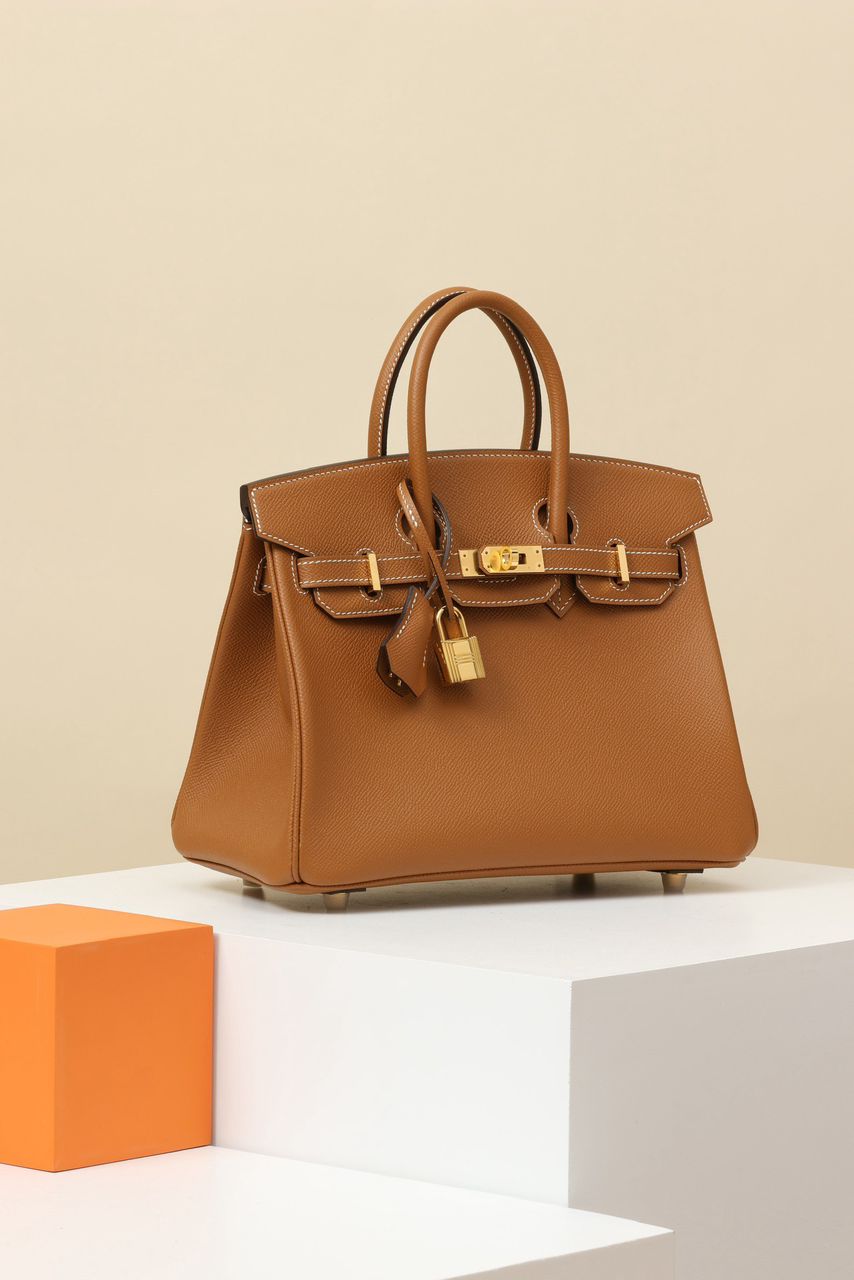 Bolsa Satchel Couro Caramelo Estruturada com Alça Dupla