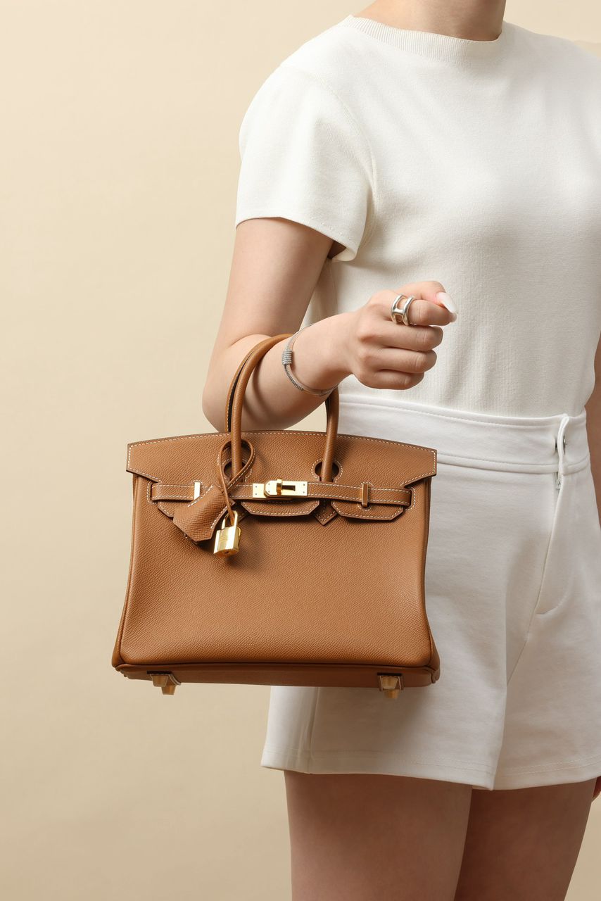 Bolsa Satchel Couro Caramelo Estruturada com Alça Dupla