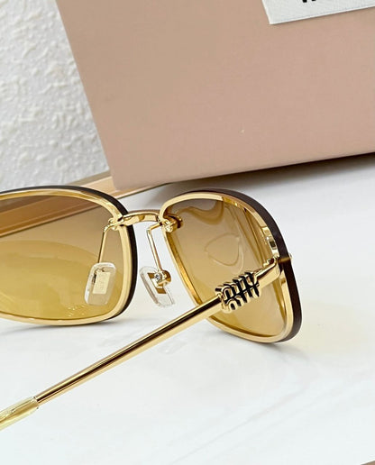 Óculos de Sol Acetato Dourado