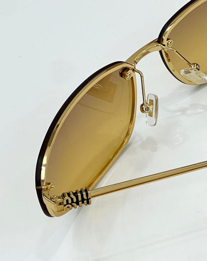 Óculos de Sol Acetato Dourado