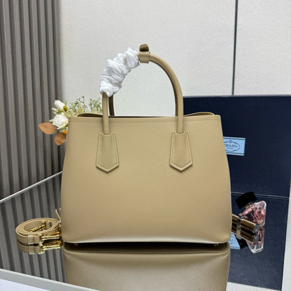 Bolsa Estruturada Couro Texturizado Bege