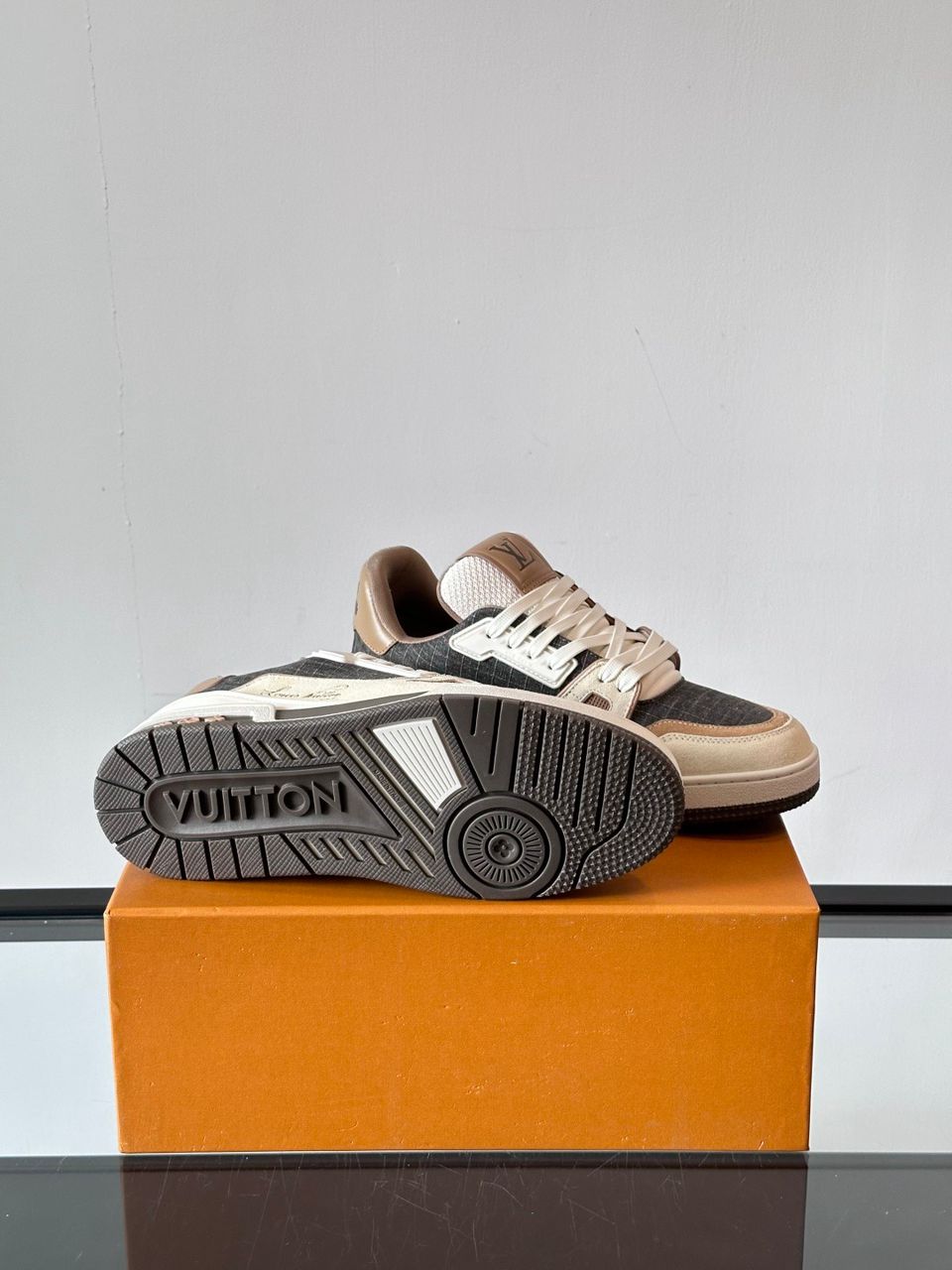 Tênis Casual Couro Marrom